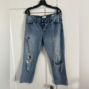 Pac Sun Girlfriend Cropped Jeans